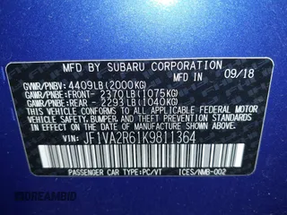 2019 Subaru WRX STI with VIN JF1VA2R61K9811364, listed as a IAAI auction lot 42080161 with 80,620 mi miles and . Bid and sale history available at DreamBid. Image 9.