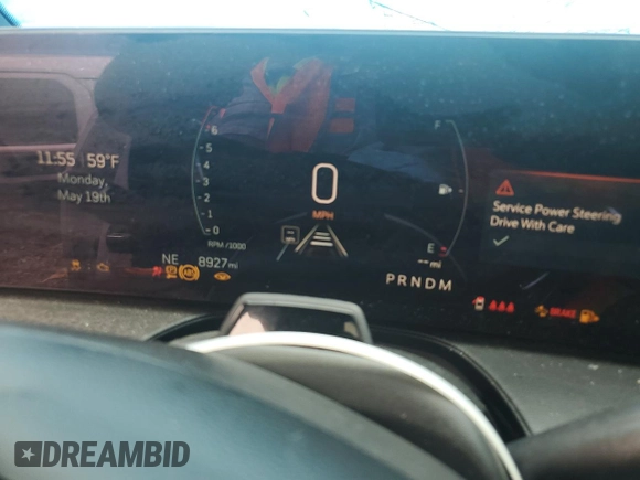 2025 Cadillac CT5 Sport with VIN 1G6DU5RK7S0101632, listed as a Copart auction lot 54661775 with 8,927 mi miles and Salvage title. Bid and sale history available at DreamBid. Image 9.