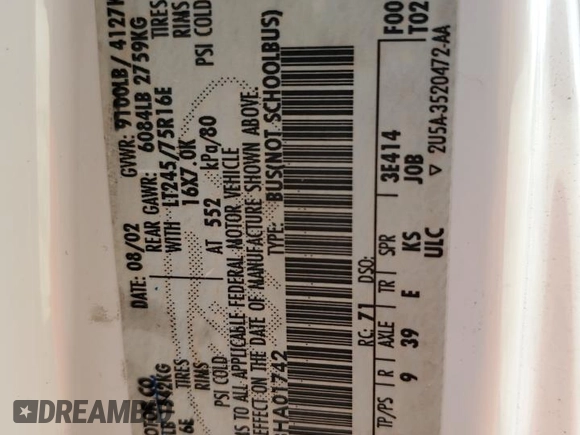 2003 Ford Econoline Passenger XL z VIN 1FBSS31L43HA01742, wystawiony jako Copart lot #48009694 z przebiegiem 150 430 mil mil oraz Szkoda całkowita • Salvage title. Historia ofert i sprzedaży dostępna na DreamBid. Obrazek 13.