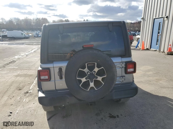 2018 Jeep Wrangler Unlimited Sport S with VIN 1C4HJXDG7JW279056, listed as a Copart auction lot 51979305 with 58,761 mi miles and Salvage Title. Bid and sale history available at carsss.com. Image 6.