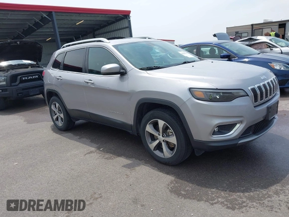 2019 Jeep Cherokee Limited with VIN 1C4PJMDX1KD437169, listed as a IAAI auction lot 42389910 with 70,357 mi miles and . Bid and sale history available at DreamBid. Image 1.