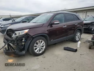 2014 Kia Sorento EX with VIN 5XYKUDA7XEG452703, listed as a Copart auction lot 47835975 with 155,333 mi miles and Salvage title. Bid and sale history available at DreamBid. Image 1.