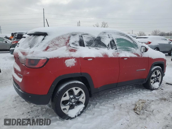 2020 Jeep Compass Limited with VIN 3C4NJDCB1LT138936, listed as a Copart auction lot 45344685 with 53,183 mi miles and Salvage Title. Bid and sale history available at carsss.com. Image 3.