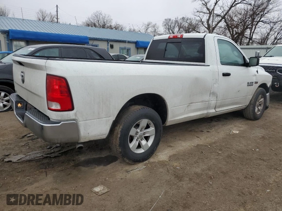 2018 Ram 1500 Tradesman z VIN 3C6JR6DT1JG234203, wystawiony jako Copart lot #43992345 z przebiegiem 98 180 mil mil oraz Szkoda całkowita • Salvage title. Historia ofert i sprzedaży dostępna na DreamBid. Obrazek 3.