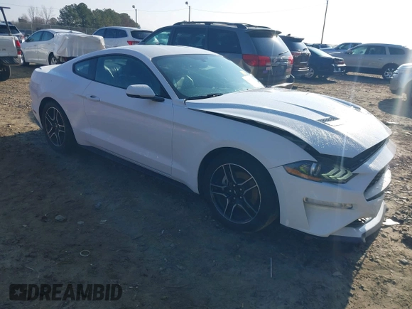 2019 Ford Mustang EcoBoost with VIN 1FA6P8TH7K5151242, listed as a IAAI auction lot 41530579 with 91,002 mi miles and . Bid and sale history available at carsss.com. Image 1.