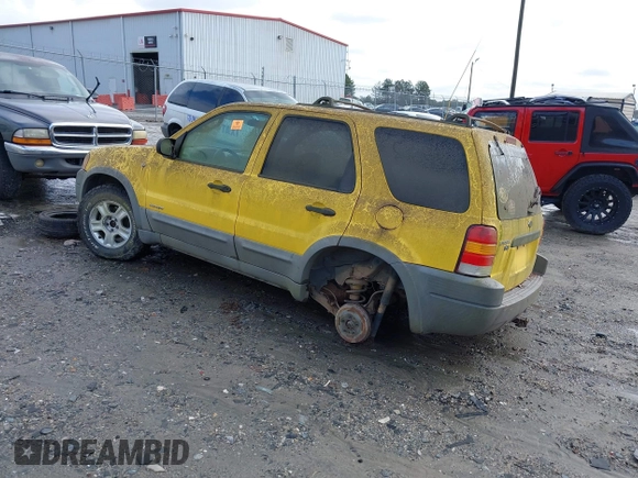 2002 Ford Escape XLT Choice with VIN 1FMYU04172KD51243, listed as a IAAI auction lot 41542965 with Not Provided miles. Bid and sale history available at carsss.com. Image 3.