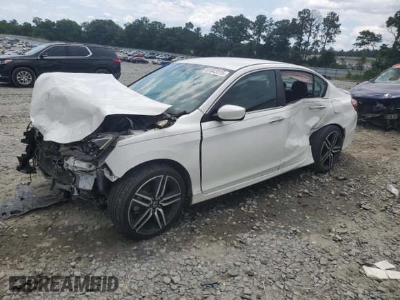 2016 Honda Accord Sport with VIN 1HGCR2F57GA240959, listed as a Copart auction lot 61843115 with Not provided miles and Salvage title. Bid and sale history available at DreamBid. Image 1.