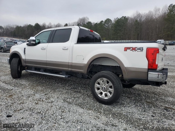 2017 Ford Super Duty F-250 SRW Lariat with VIN 1FT7W2B6XHEE78211, listed as a Copart auction lot 44114235 with 65,646 mi miles and Salvage Title. Bid and sale history available at carsss.com. Image 2.