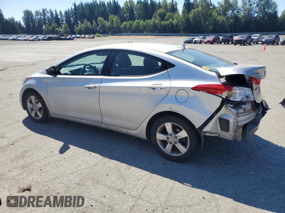 2013 Hyundai Elantra GLS with VIN 5NPDH4AE2DH170591, listed as a Copart auction lot 64771405 with 99,651 mi miles and Salvage title. Bid and sale history available at DreamBid. Image 2.
