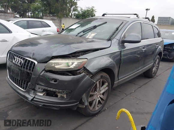 2015 Audi Q7 Premium Plus with VIN WA1LGAFE9FD003878, listed as a IAAI auction lot 42580801 with 160,949 mi miles and . Bid and sale history available at DreamBid. Image 2.