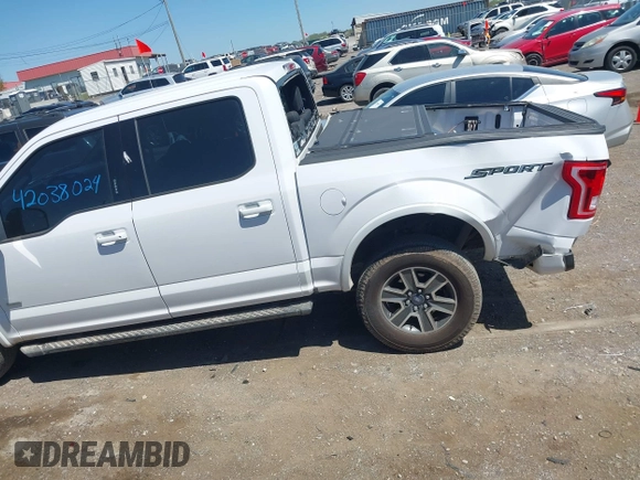 2015 Ford F-150 XL with VIN 1FTEW1CP5FKE17727, listed as a IAAI auction lot 42038024 with 142,441 mi miles. Bid and sale history available at carsss.com. Image 14.