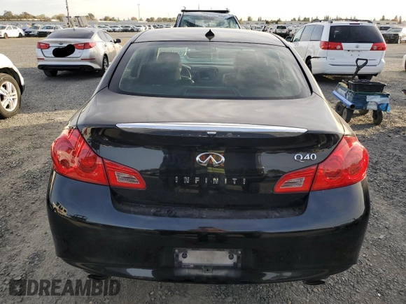 2015 Infiniti Q40 with VIN JN1CV6AP4FM500566, listed as a Copart auction lot 78955424 with 114,098 mi miles and Salvage Title. Bid and sale history available at carsss.com. Image 6.