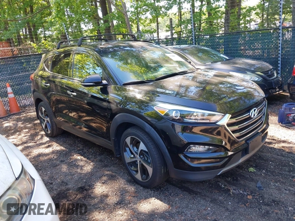 2016 Hyundai Tucson Limited with VIN KM8J33A28GU259038, listed as a IAAI auction lot 42200578 with 109,109 mi miles. Bid and sale history available at carsss.com. Image 1.