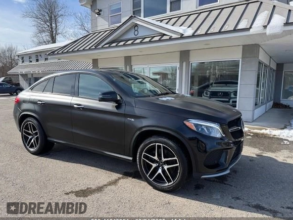 2019 Mercedes-Benz GLE 43 AMG with VIN 4JGED6EB1KA133981, listed as a IAAI auction lot 41649221 with 146,290 mi miles and . Bid and sale history available at DreamBid. Image 1.