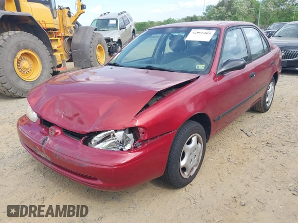 2001 Chevrolet Prizm with VIN 1Y1SK52891Z422344, listed as a IAAI auction lot 42095405 with 57,891 mi miles. Bid and sale history available at carsss.com. Image 2.