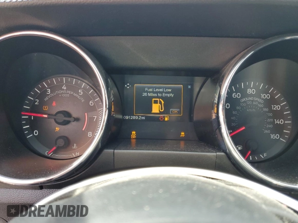 2017 Ford Mustang V6 with VIN 1FA6P8AM5H5311952, listed as a Copart auction lot 45360015 with 91,289 mi miles and Salvage Title. Bid and sale history available at carsss.com. Image 9.