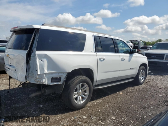 2018 Chevrolet Suburban LT z VIN 1GNSKHKC3JR331975, wystawiony jako Copart lot #56638795 z przebiegiem 130 647 mil mil oraz Szkoda całkowita • Salvage title. Historia ofert i sprzedaży dostępna na DreamBid. Obrazek 3.