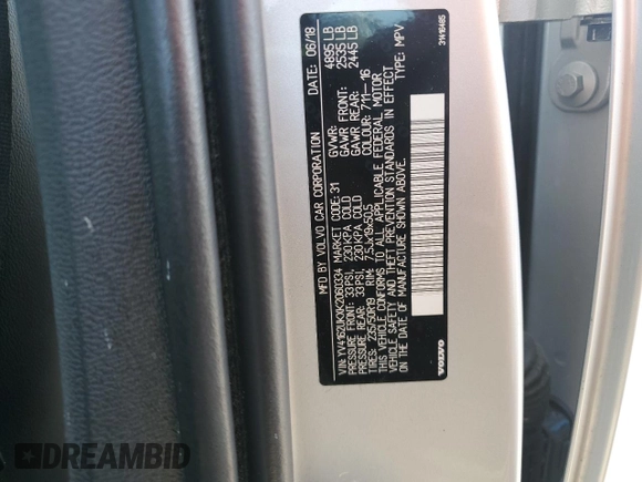 2019 Volvo XC40 Momentum с VIN YV4162UKXK2060334, выставлен на аукционе Copart как лот 55157335 с пробегом Не указан миль и Списание • Salvage title. История ставок и продаж доступна на DreamBid. Изображение 13.