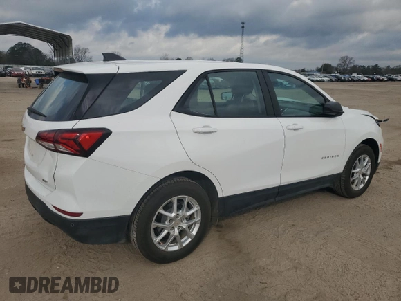 2023 Chevrolet Equinox LS with VIN 3GNAX5EG4PL259369, listed as a Copart auction lot 44984935 with 51,246 mi miles and Salvage title. Bid and sale history available at DreamBid. Image 3.