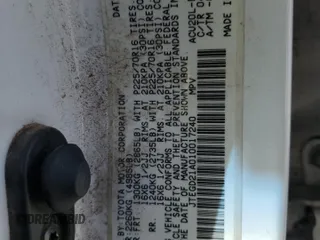 2001 Toyota Highlander z VIN JTEGD21A010017240, wystawiony jako Copart lot #58582214 z przebiegiem 219 332 mil mil oraz Szkoda całkowita • Salvage title. Historia ofert i sprzedaży dostępna na DreamBid. Obrazek 12.