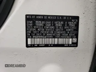 2020 Honda Fit Sport z VIN 3HGGK5H6XLM731441, wystawiony jako Copart lot #42935253 z przebiegiem 20 750 mil mil oraz . Historia ofert i sprzedaży dostępna na DreamBid. Obrazek 12.