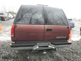1996 Chevrolet Tahoe with VIN 1GNEK13R9TJ359434, listed as a Copart auction lot 51367105 with 257,669 mi miles and Clean Title. Bid and sale history available at carsss.com. Image 6.