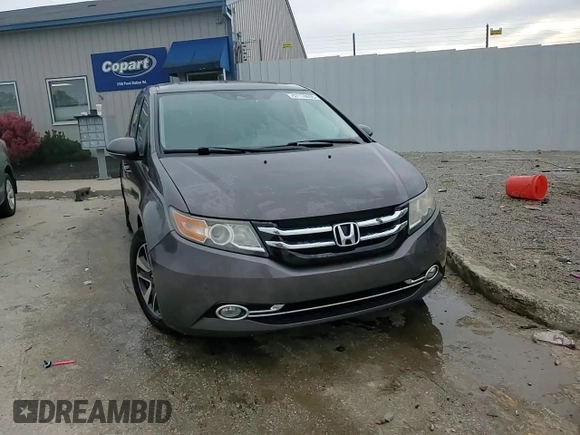 2015 Honda Odyssey Touring Elite with VIN 5FNRL5H95FB117985, listed as a Copart auction lot 57178695 with 199,757 mi miles and Non repairable. Bid and sale history available at DreamBid. Image 15.