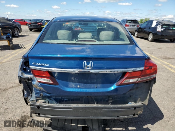 2015 Honda Civic EX-L with VIN 2HGFB2F90FH546468, listed as a Copart auction lot 55102285 with 155,412 mi miles and Salvage Title. Bid and sale history available at DreamBid. Image 6.