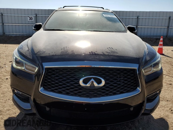 2019 Infiniti QX60 Pure with VIN 5N1DL0MN9KC566394, listed as a Copart auction lot 62879095 with 56,448 mi miles and Salvage title. Bid and sale history available at DreamBid. Image 5.