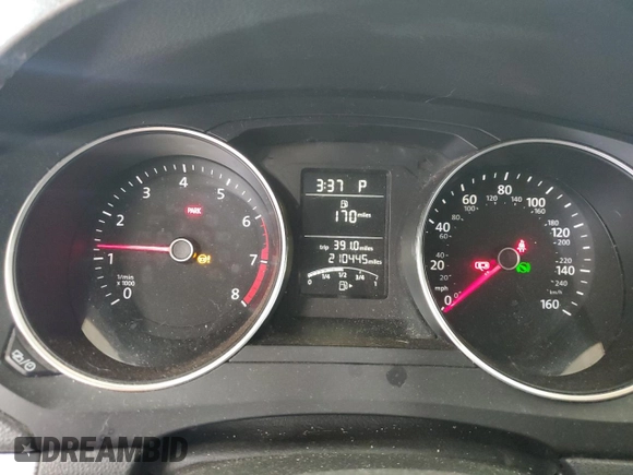 2015 Volkswagen Jetta SE with VIN 3VWD17AJ5FM355537, listed as a Copart auction lot 61904555 with 210,445 mi miles and Salvage title. Bid and sale history available at DreamBid. Image 9.