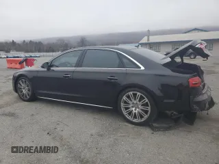 2015 Audi A8 L 3.0T with VIN WAU3GAFD3FN001094, listed as a Copart auction lot 49264345 with 87,184 mi miles and Salvage Title. Bid and sale history available at carsss.com. Image 2.