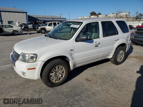 2006 Mercury Mariner Luxury with VIN 4M2CU57126KJ19429, listed as a Copart auction lot 46883765 with 150,486 mi miles and Clean title. Bid and sale history available at DreamBid. Image 1.