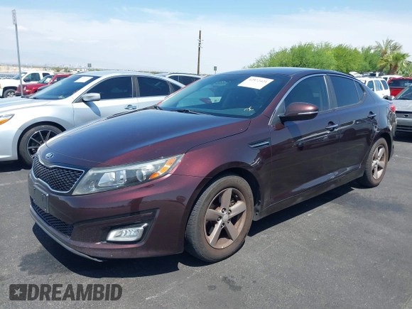 2014 Kia Optima LX with VIN 5XXGM4A77EG303496, listed as a IAAI auction lot 42572421 with 117,151 mi miles and . Bid and sale history available at DreamBid. Image 12.