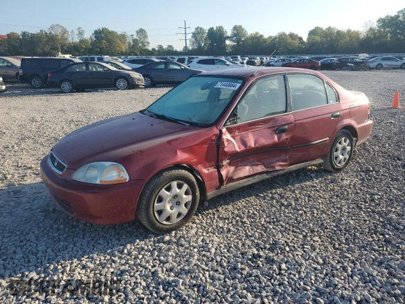 1998 Honda Civic LX with VIN 1HGEJ6673WL025977, listed as a Copart auction lot 71440864 with 157,780 mi miles and Salvage Title. Bid and sale history available at carsss.com. Image 1.