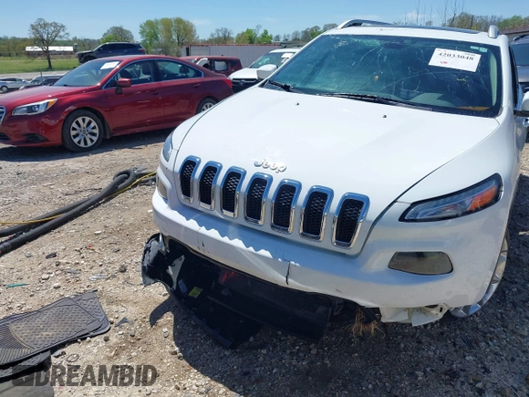 2014 Jeep Cherokee Limited with VIN 1C4PJLDS9EW163565, listed as a IAAI auction lot 42033048 with 183,048 mi miles. Bid and sale history available at carsss.com. Image 6.