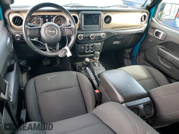 2019 Jeep Wrangler Unlimited Sport S with VIN 1C4HJXDG0KW602803, listed as a Copart auction lot 55640145 with 64,906 mi miles and Salvage title. Bid and sale history available at DreamBid. Image 8.