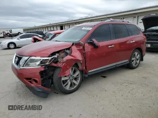 2015 Nissan Pathfinder SV with VIN 5N1AR2MM4FC705793, listed as a Copart auction lot 49404455 with 208,370 mi miles and Salvage Title. Bid and sale history available at carsss.com. Image 1.