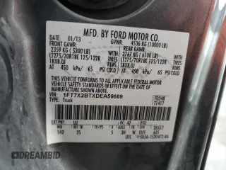 2013 Ford Super Duty F-250 SRW XL with VIN 1FT7X2BTXDEA59689, listed as a Copart auction lot 79294264 with 222,764 mi miles and Salvage Title. Bid and sale history available at carsss.com. Image 14.