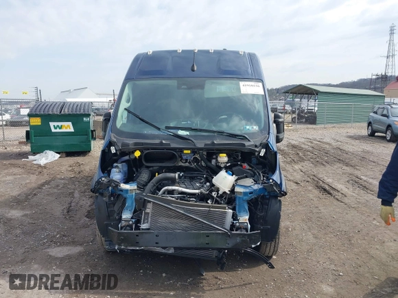 2023 Ram ProMaster Cargo with VIN 3C6LRVBG1PE599526, listed as a IAAI auction lot 41910156 with 1,504 mi miles. Bid and sale history available at carsss.com. Image 13.