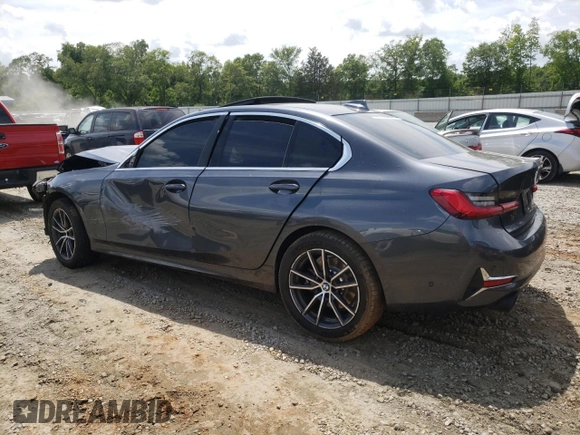 2020 BMW 3 Series 330i xDrive with VIN WBA5R7C08LFJ10597, listed as a Copart auction lot 53840925 with Not Provided miles and Salvage Title. Bid and sale history available at DreamBid. Image 2.