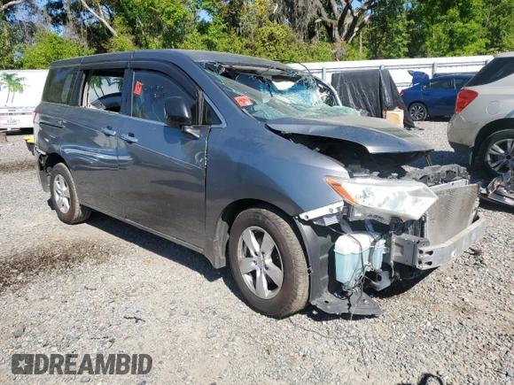 2015 Nissan Quest SV with VIN JN8AE2KP2F9129975, listed as a Copart auction lot 50630875 with 0 mi miles and Salvage Title. Bid and sale history available at carsss.com. Image 4.