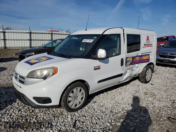 2017 Ram ProMaster City Cargo Tradesman SLT with VIN ZFBERFBB4H6D85025, listed as a Copart auction lot 50207785 with 285,618 mi miles and Salvage Title. Bid and sale history available at DreamBid. Image 1.
