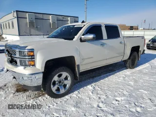 2015 Chevrolet Silverado 1500 LTZ with VIN 3GCUKSEC4FG395055, listed as a Copart auction lot 44450285 with 109,128 mi miles and Salvage Title. Bid and sale history available at carsss.com. Image 1.
