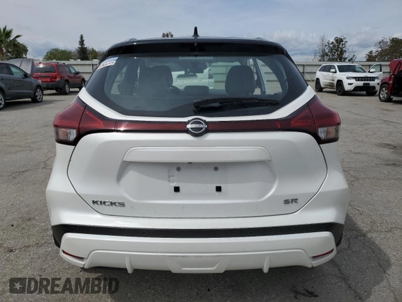 2023 Nissan Kicks SR with VIN 3N1CP5DV5PL519427, listed as a Copart auction lot 51235705 with 21,371 mi miles and Salvage Title. Bid and sale history available at carsss.com. Image 6.