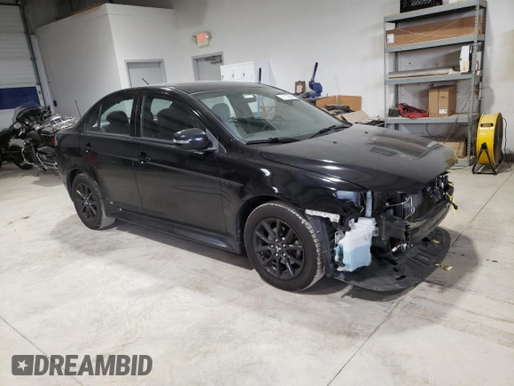 2017 Mitsubishi Lancer ES with VIN JA32U2FUXHU012727, listed as a Copart auction lot 76122994 with 75,380 mi miles and Salvage Title. Bid and sale history available at carsss.com. Image 4.