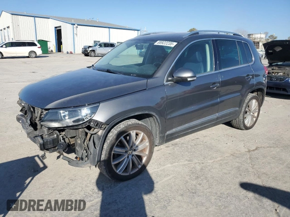 2012 Volkswagen Tiguan SE with VIN WVGAV7AX8CW080123, listed as a Copart auction lot 88922235 with 159,093 mi miles and Salvage Title. Bid and sale history available at DreamBid. Image 1.