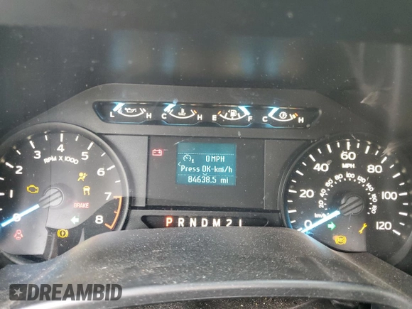 2018 Ford F-150 XL with VIN 1FTMF1EB5JKF62563, listed as a Copart auction lot 44368415 with 84,638 mi miles and Salvage title. Bid and sale history available at DreamBid. Image 9.