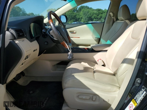 2010 Lexus RX 450h with VIN JTJBC1BA4A2016006, listed as a Copart auction lot 61825525 with Not provided miles and Salvage title. Bid and sale history available at DreamBid. Image 7.