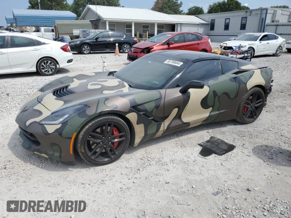 2016 Chevrolet Corvette Z51 2LT z VIN 1G1YK2D75G5108670, wystawiony jako Copart lot #66790664 z przebiegiem 95 642 mil mil oraz Szkoda całkowita • Salvage title. Historia ofert i sprzedaży dostępna na DreamBid. Obrazek 1.