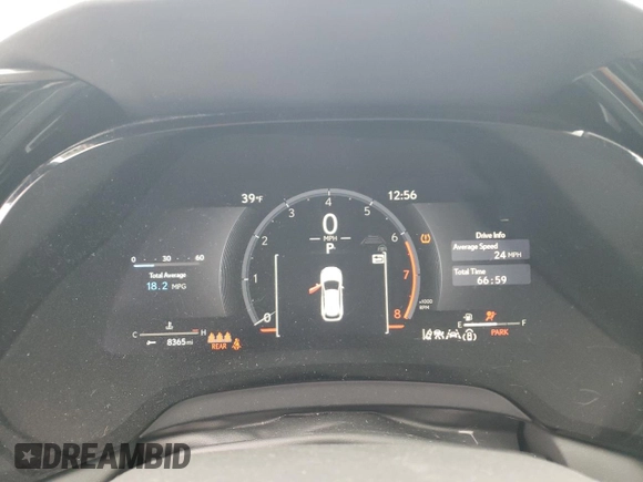 2025 Lexus RX 350 with VIN 2T2BAMCA8SC089662, listed as a Copart auction lot 43508605 with 1,634 mi miles and Salvage Title. Bid and sale history available at DreamBid. Image 9.